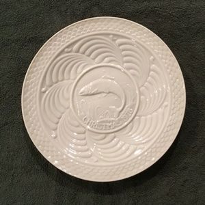Belleek Christmas Plate 1978 A Leaping Salmon
